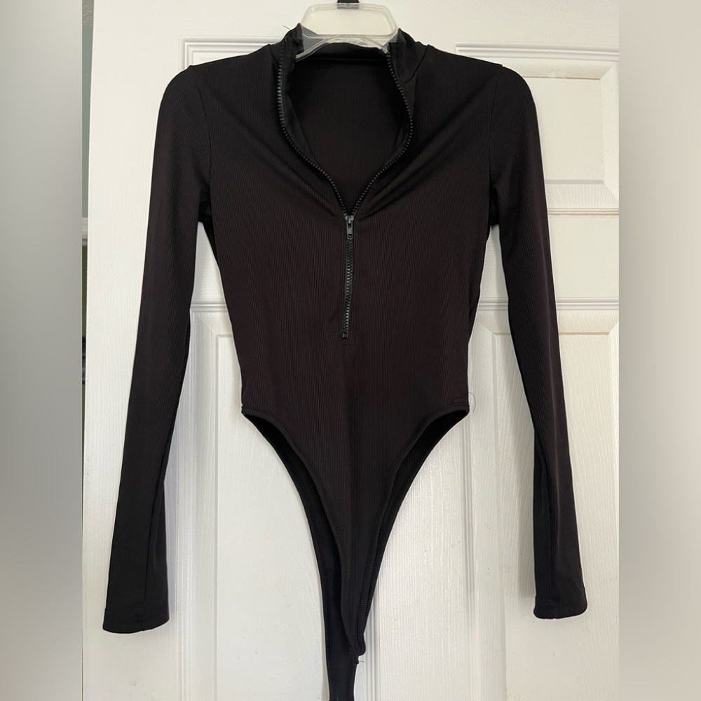 Black Long Sleeve Bodysuit